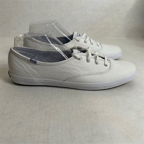 Keds Champion Originals White Leather Lace Up Sneaker Gem