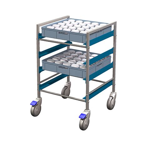 Basket Trolley Low For 46x46 Cm Baskets — Diskomat Modern Diskhantering