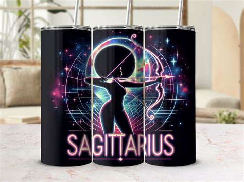 Sagittarius Zodiac Afro Futuristic Black Woman Celestial 20oz Skinny