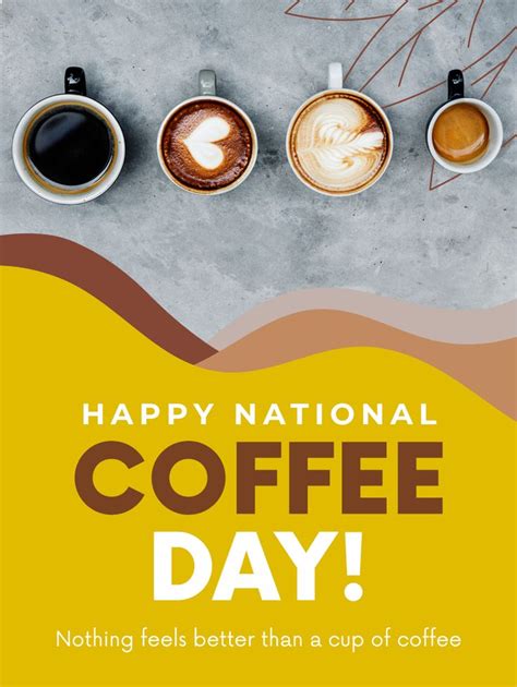 Celebrate National Coffee Day With Four Cups Of Coffee