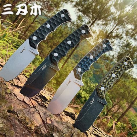 Sanrenmu New S Fixed Blade Knife With K Sheath Cr M Blade Outdoor