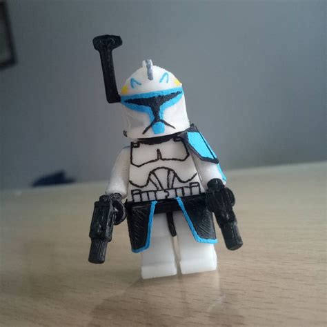 3d File Captain Rex Phase 1 Minifigure Scale 11 Star Wars Minifigure Fully Functional ⭐ ・3d