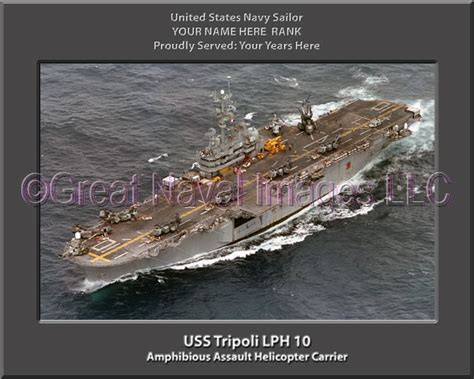 USS Tripoli LPH 10 : Personalized Navy Ship Photo ⋆ Personalized US Navy Ship Prints Photos Canvas