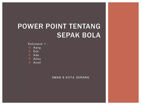 Power Point Tentang Sepak Bola Pptx