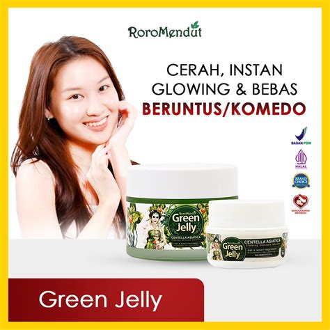 RORO MENDUT GLOWING GREEN JELLY TREATMENT GLOWING JELLY UNTUK KULIT