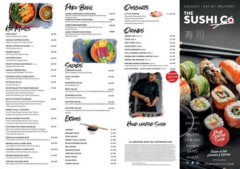 Speisekarte 2024 The Sushi Co Marylebone In London TheFork