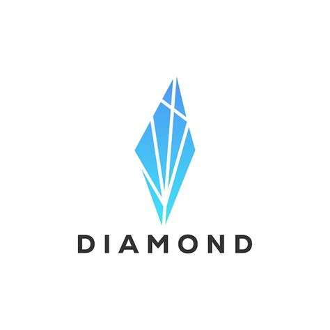 Smaragd Diamant Logo Vektor Symbol Illustration Premium Vektor