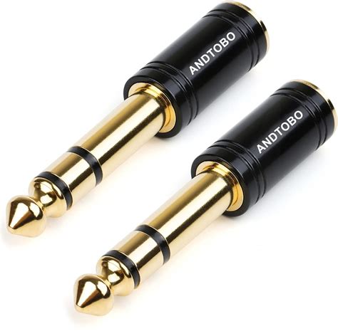 Andtobo Mm Inch Male To Mm Female Stereo Audio Jack Pure