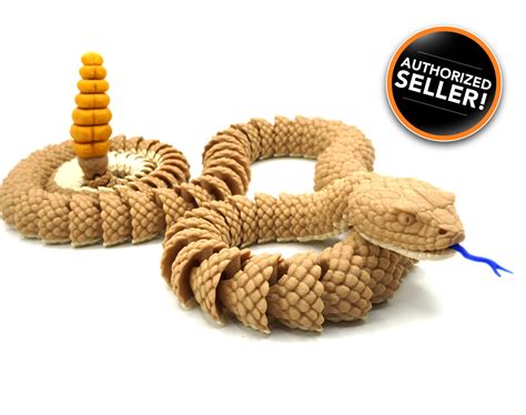 Snake Articulated Fidget Toy 3d Printed Many Color Choices Etsy New