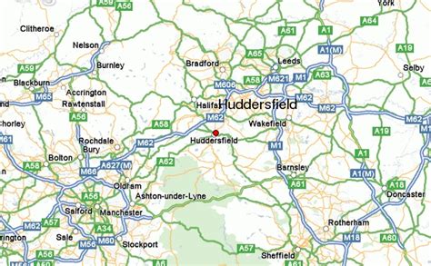 Huddersfield Map - United Kingdom