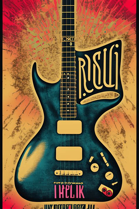 Vintage Rock N Roll Concert Poster Design · Creative Fabrica