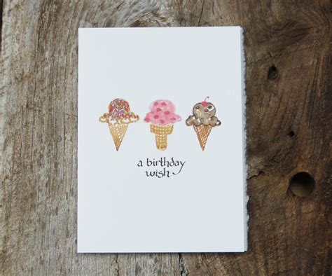 Ice Cream Cones Birthday Card Els Cards