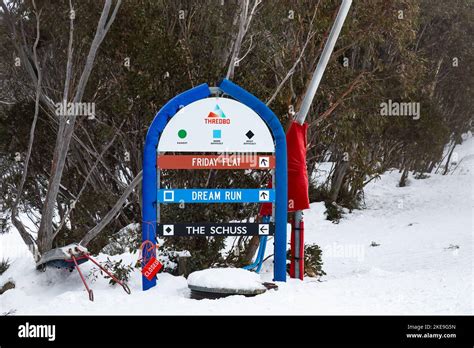 Signalisation De Ski Thredbo Banque De Photographies Et Dimages