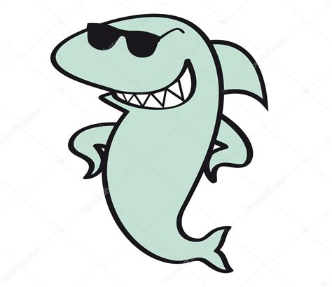 Funny Shark With Sunglasses Stock Vector Betka82 90959716