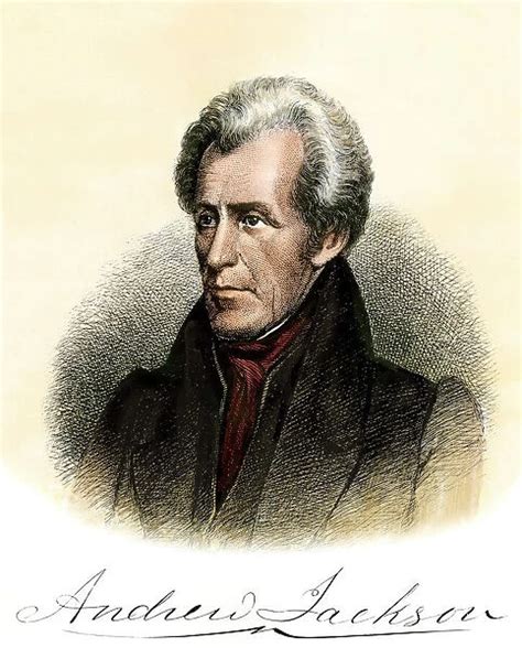 Andrew Jackson Portrait And Signature Our Beautiful Pictures Are