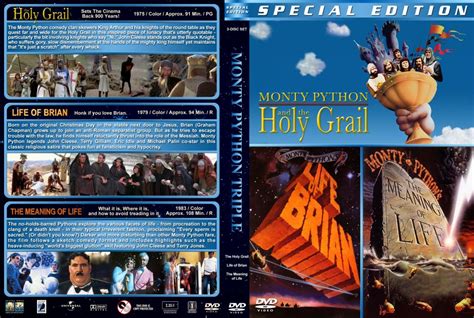 Monty Python Triple Feature Movie Dvd Custom Covers Monty Python