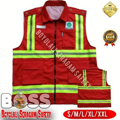 Jual Rompi Kerja Safety Merah Original Terbaru Di Lapak Boyolali