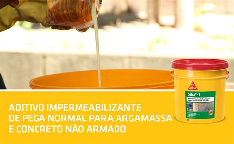 Sika Aditivo Impermeabilizante Sika 1 Amarelo Rebocos Internos E