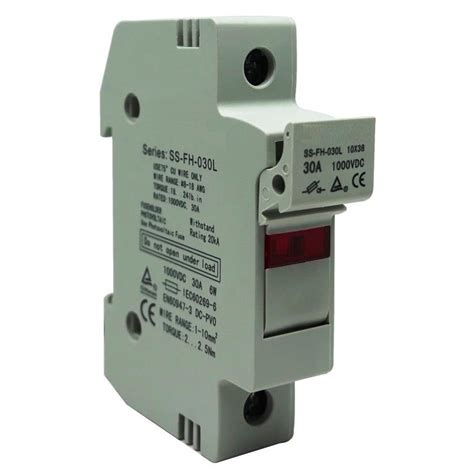 Solarix 1P Solar Photovoltaic PV DC Fuse Holder With LED Indicator