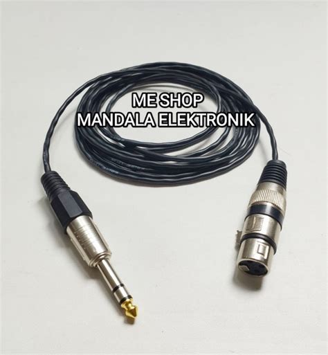 Jual Kabel Jack Canon Xlr Female Pin To Akai Trs Mm Stereo Meter