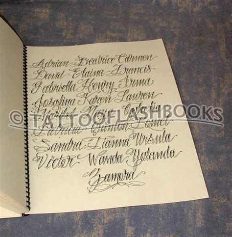 Boog Gentlemans Tattoo Flash Script Book A Gentleman S Guide To Fine