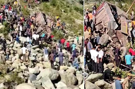 Breaking Bus Falls In A Deep Gorge In Jammu 9 Dead 27 Injured