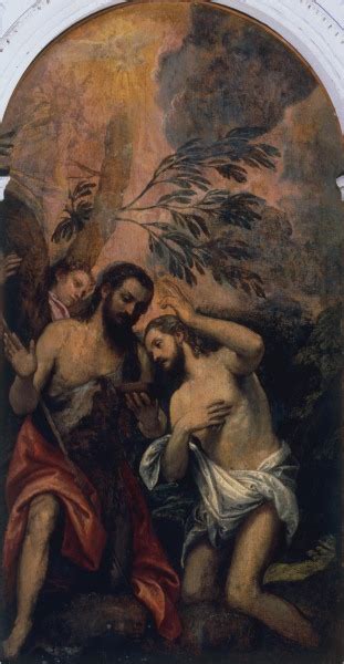 Baptism Of Christ Ptg Ascr To Veronese Veronese Paolo Eigentl