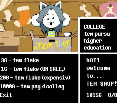 Steam Community Guide The Temmie Infinite Money Trick