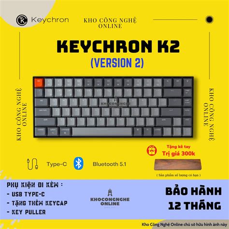 Keychron K2 Bàn Phím Cơ Keychron K2 Bản Nhôm Version 2