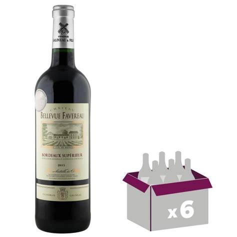 Château Bellevue Favereau 2015 Bordeaux Supérieur Vin rouge de