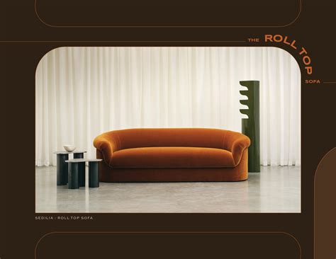 Crafted Curves: Sedilia Roll Top Sofa - R HUGHES