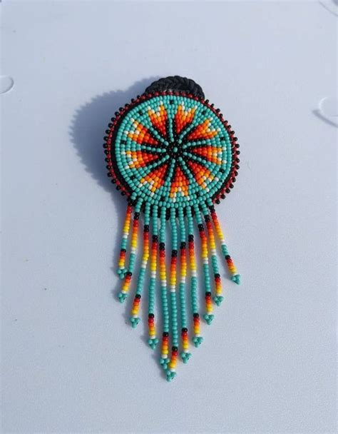 Native American Beadwork Hair Beads Hair Ties Indian Fashion Bead