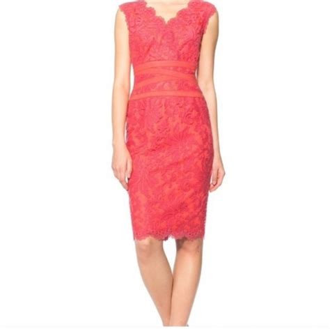 Tadashi Shoji Dresses Tadashi Shoji Lace V Neck Sheath Dress 2 Poshmark