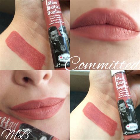 The Balm Meet Matt E Hughes Liquid Lipstick Shade Committed