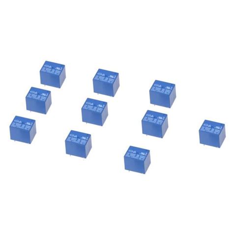 10 Pcs 12V CC 10A 5 Broches Mini Relais De Puissance SRD 12V