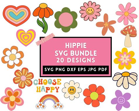 Hippie Svg Svg For Cricut Hippie Soul Svg Hippie Clipart Etsy