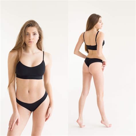Schwarze Bikini Set 2021 Frau Strand Badeanzug Moderne Pool Etsy