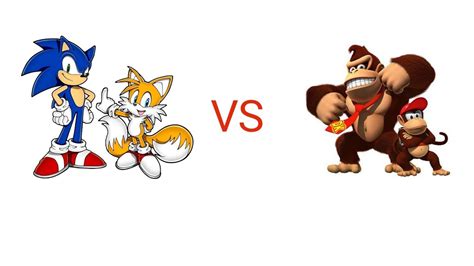 Mugen Sonic Tails Vs Donkey Kong Diddy Kong YouTube