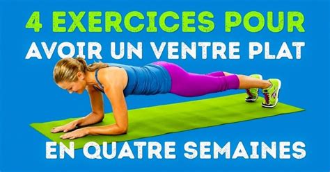 Exercices Pour Avoir Un Ventre Plat En Seulement Semaines Sant