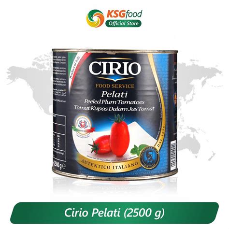 Jual CIRIO PELATI TOMAT KUPAS 2 5KG Shopee Indonesia