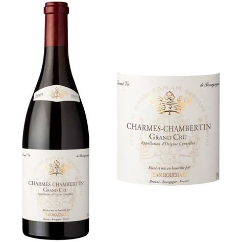 Jean Bouchard Charmes Chambertin 2009 Bourgogne Vin Rouge De