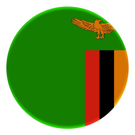 3D Flag Of Zambia On A Avatar Circle 18880285 PNG