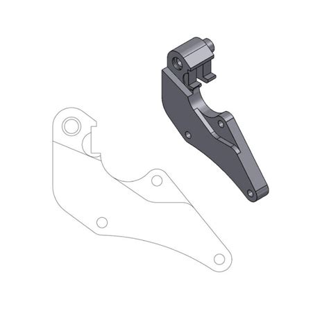 Soporte Adaptador Para Pinza De Freno Delantero Moto Master Honda