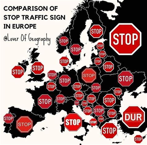 Stop signs in Europe : r/geoguessr