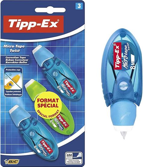 Tipp Ex Micro Tape Twist Rubans Correcteurs M X Mm Corps Couleurs