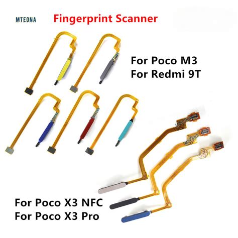 Fingerprint Scanner For Xiaomi Poco X3 NFC Poco M3 9T Home Button