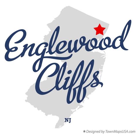 Map of Englewood Cliffs, NJ, New Jersey