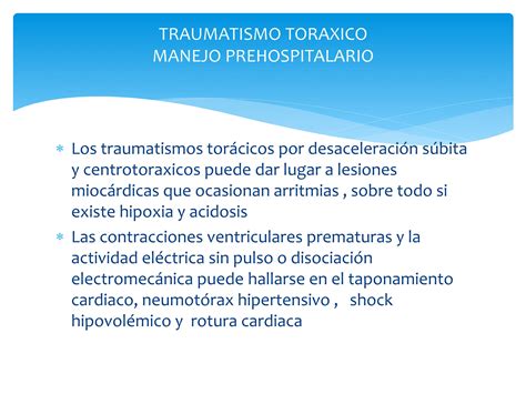 TRAUMATISMO TORAXICO PPT