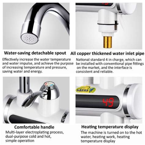 Electric Instant Hot Water Tap With Hand Shower