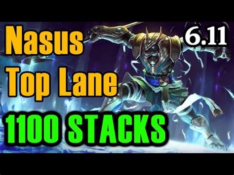 Nasus Top Lane Stacks Full Gameplay Commentary League Of